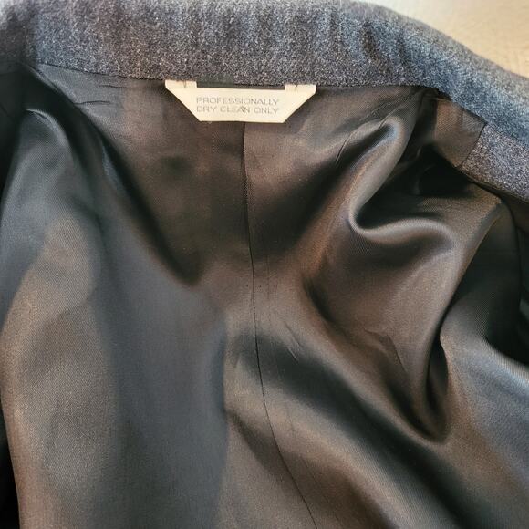 David Brooks Woman's  Dark Gray Blazer Size 12  #115 - Picture 5 of 10